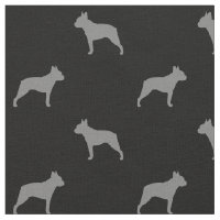 Motif de Silhouettes de race de chien de Boston Te