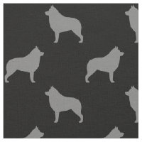 Motif de silhouettes de Schipperke