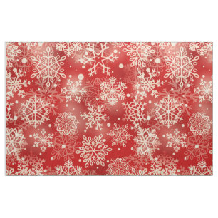 Tissu Motif de snowflakes