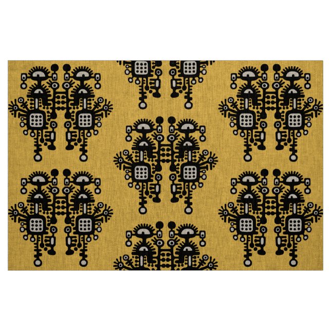 Tissu Motif de structure Abstrait - noir et blanc (Fat Quarter)