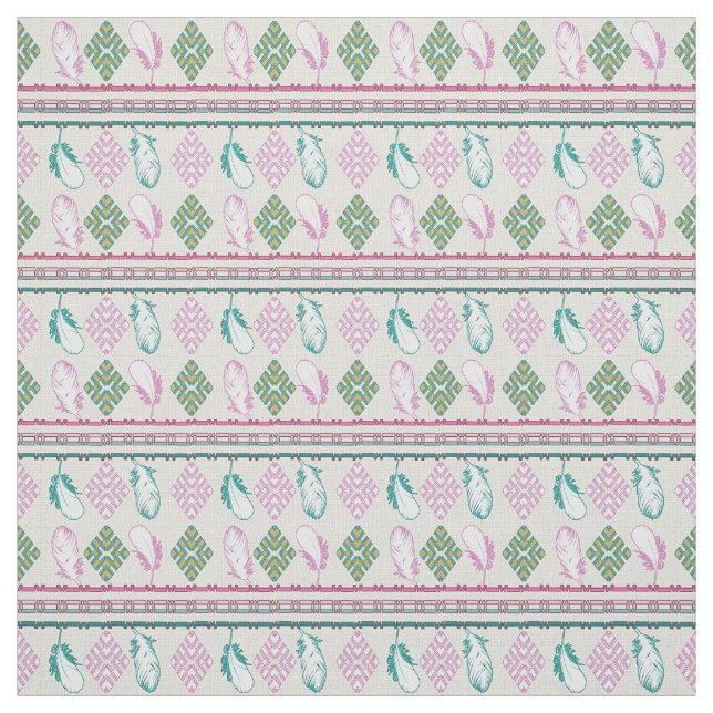 Tissu motif de style de boho (Échantillon)