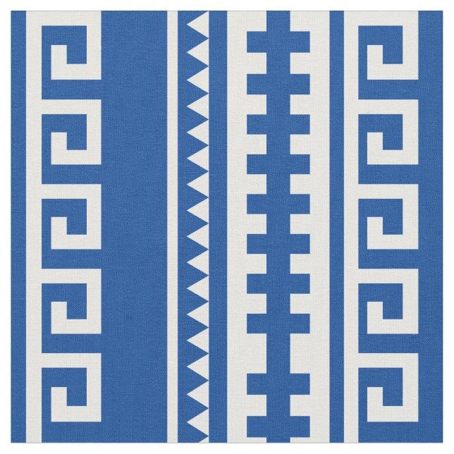 Tissu Motif de style grec géométrique (Fermer)