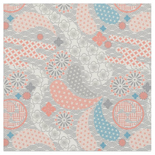Tissu Motif de style japonais. Illustration