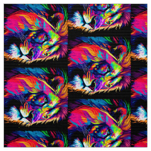 Tissu Motif de surface Abstrait Lion