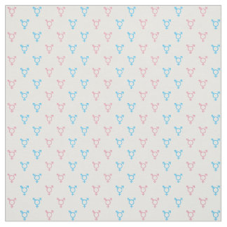 Tissu Motif | de symbole de transsexuel bleu et rose
