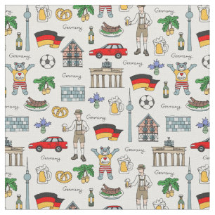 Tissu Motif de symboles de l'Allemagne
