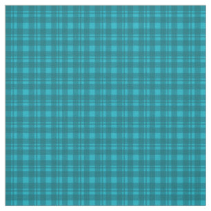 Tissu Motif de tartan de contrôle de plaid de turquoise