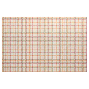 Tissu Motif de tarte vert orangé à l'olive rouge