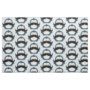 Tissu Motif de tendance de pingouin de moustache