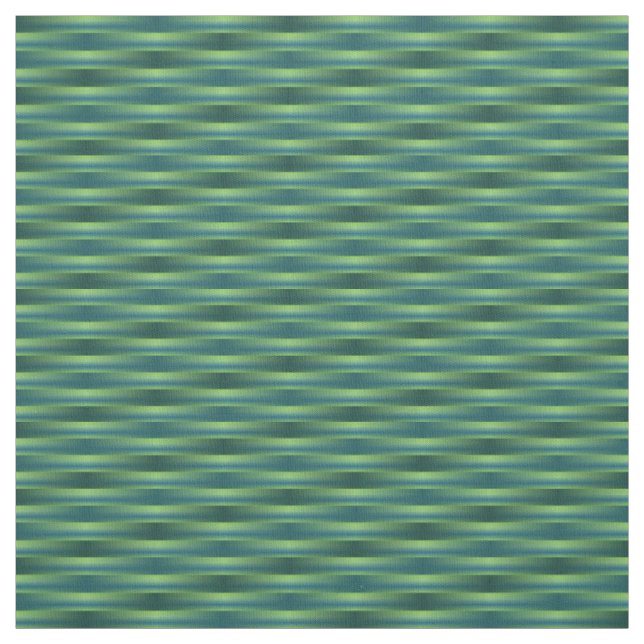 Tissu Motif de tissage bleu et nuances de vert (Échantillon)