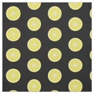 Tissu Motif de tranche de citron