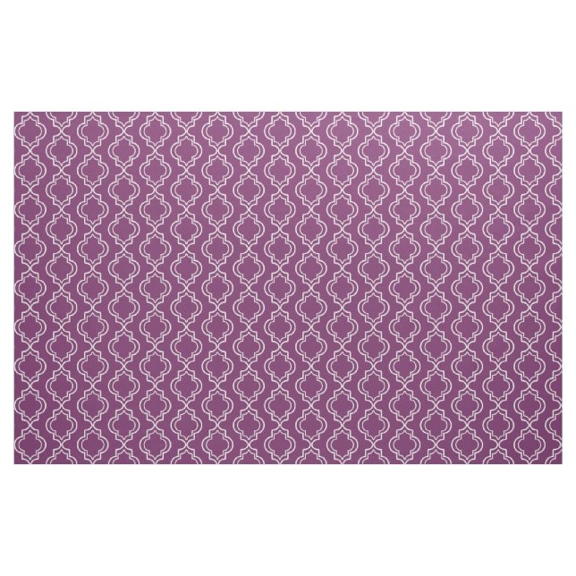 Tissu Motif de Trellis marocain élégant violet (Yard)