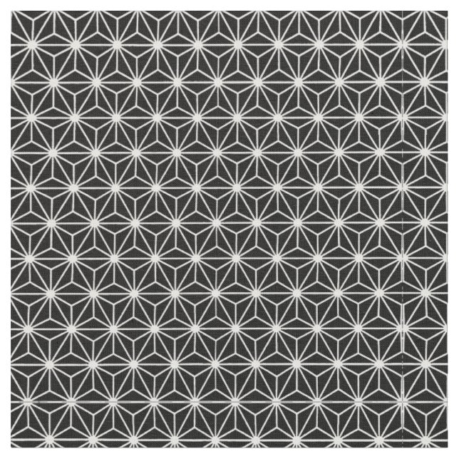 Tissu Motif de triangles de style Art Déco noir et blanc (Fermer)