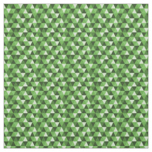 Tissu Motif de triangles géométriques verts