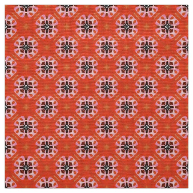 Tissu motif de tuiles Brown Glitch2 Cocaca (Échantillon)