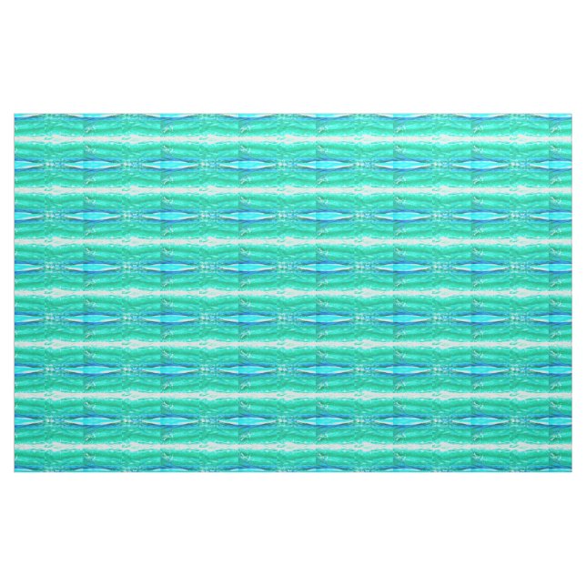 Tissu motif de vague bleu/vert de Maui (Yard)