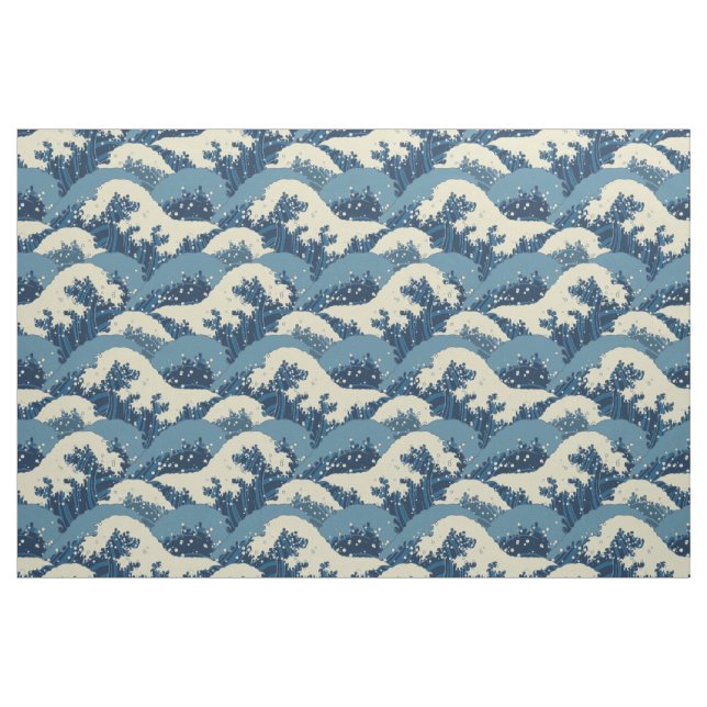Tissu Motif de vague japonais (Yard)