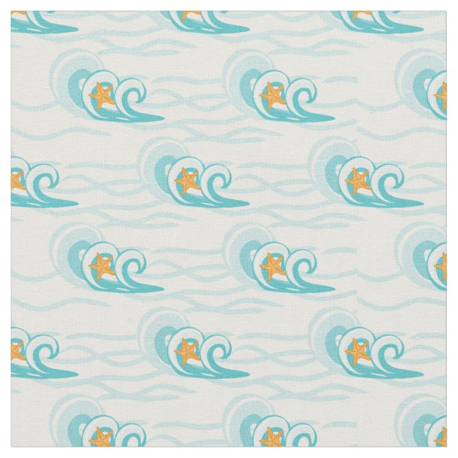 Tissu Motif de vagues mou (Fermer)