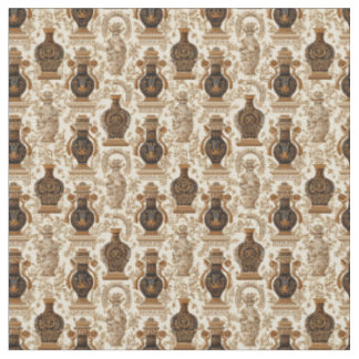 Tissu Motif de vases classiques de la Grèce antique Toil