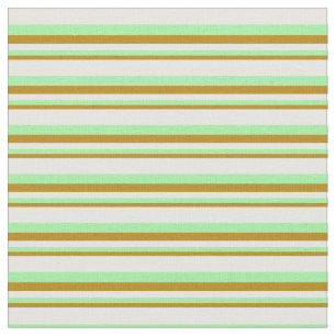 Tissu Motif de verge foncé, vert et crème de menthe