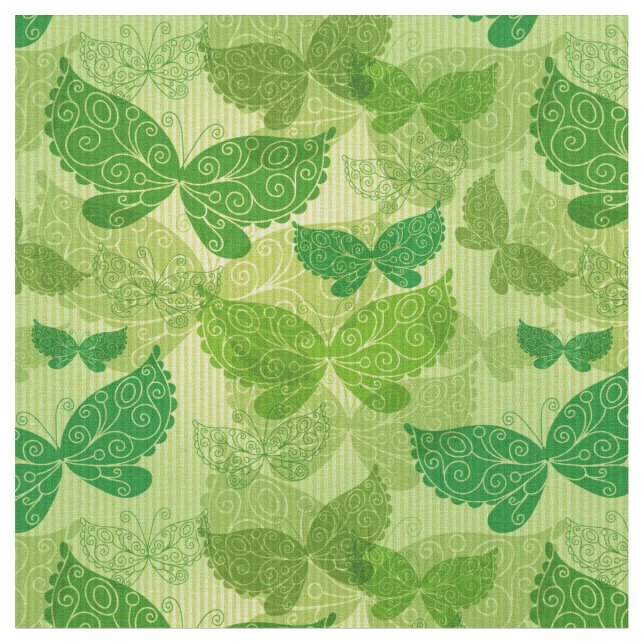 Tissu Motif de vert de ressort (Fermer)
