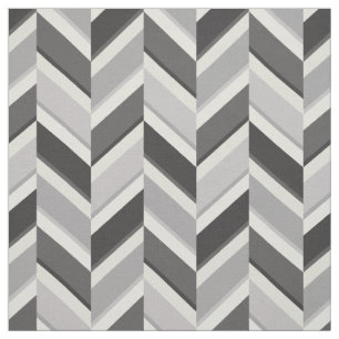 Tissu Motif de zigzag géométrique gris neutre et chic