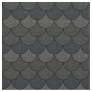 Tissu Motif d'écaille de dragon festonnée foncée