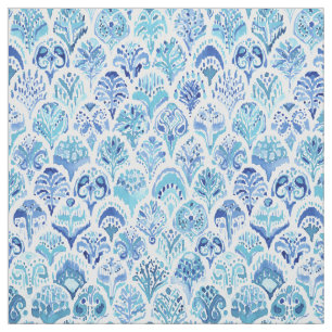 Tissu Motif d'échelle d'aquarelle de SIRÈNE de PAISLEY