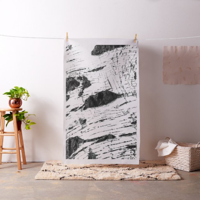 Tissu Motif d'écorce de bouleau (In Situ)