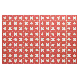 Tissu Motif d'edelweiss de la Suisse
