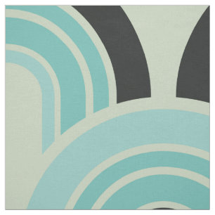 Tissu Motif des années cinquante géométriques moderne