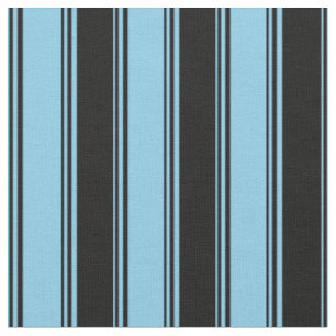 Tissu Motif des bandes/lignes bleu et noir du ciel