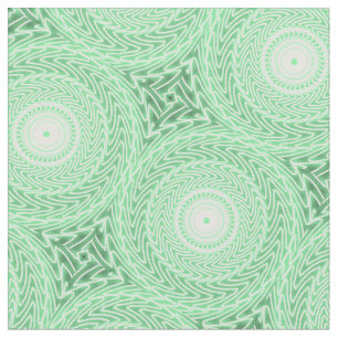 Tissu Motif des cercles verts de printemps