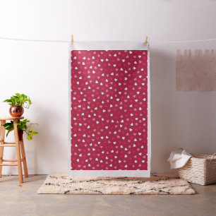 Tissu Motif des Coeurs colorés