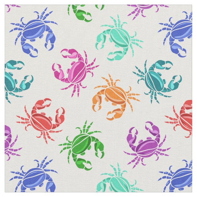 Tissu Motif des crabes (Fermer)