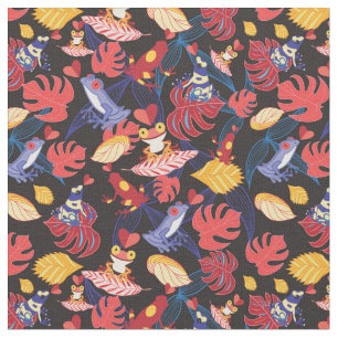 Tissu Motif des grenouilles d'amants