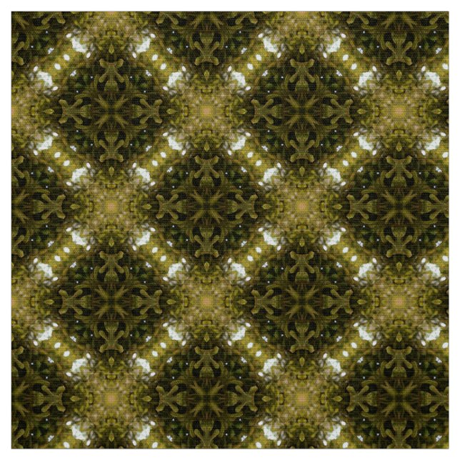 Tissu Motif des jardins formels verts (Échantillon)