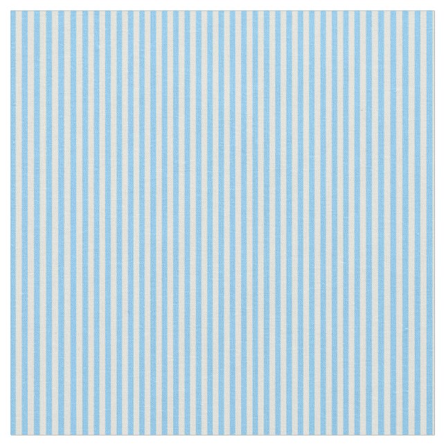 Tissu Motif des lignes bleu ciel clair et beige (Fermer)