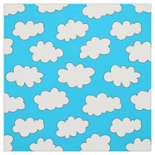 Tissu Motif des nuages fluffés