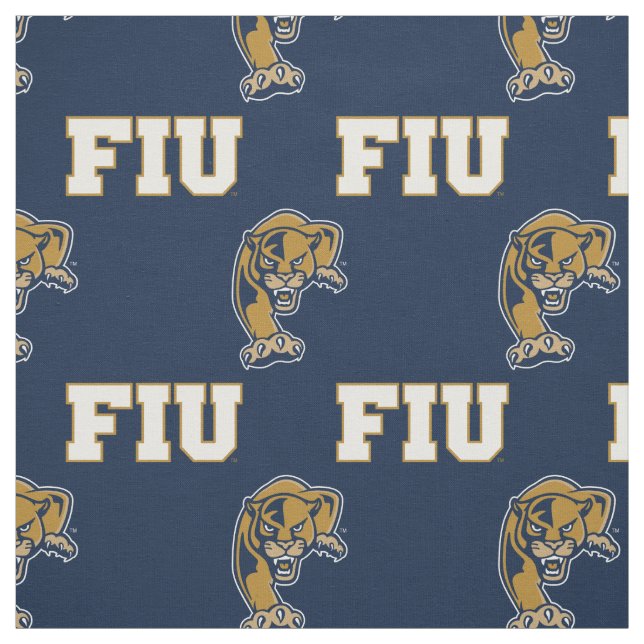 Tissu Motif des Panthers de la FIU (Échantillon)