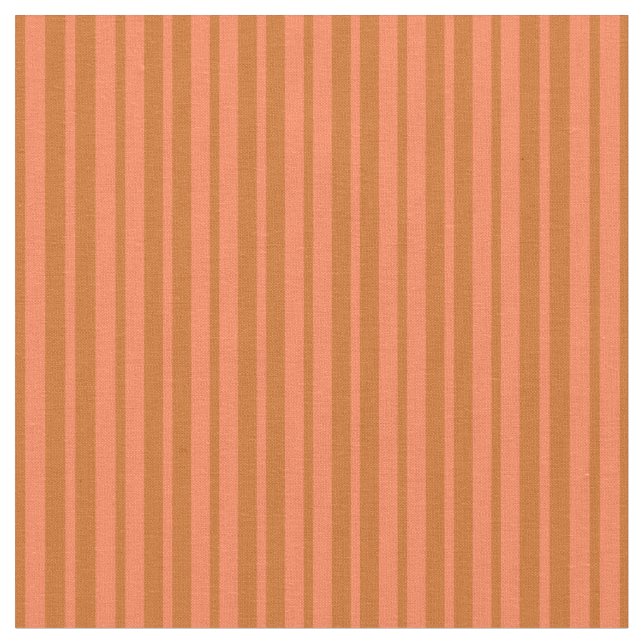 Tissu Motif des rayures de chocolat et de corail (Fermer)