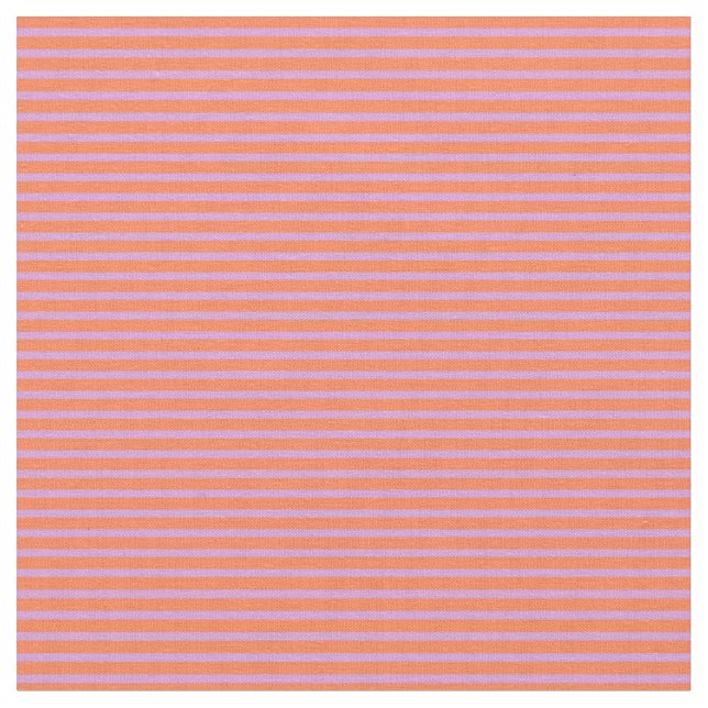 Tissu Motif des rayures de corail et de prune (Fermer)