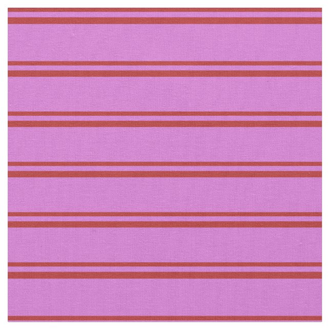 Tissu Motif des rayures rouge et orchidée (Fermer)