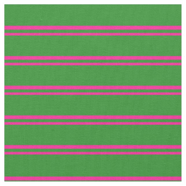Tissu Motif des rayures vertes roses profondes et forest (Fermer)