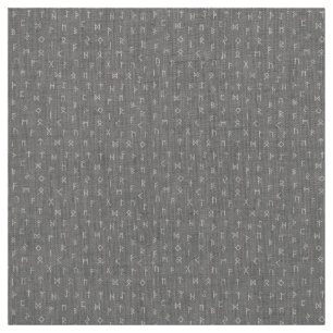 Tissu Motif des Runes viking blanches sur le Arrière -