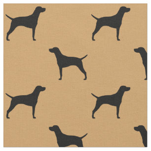 Tissu Motif des silhouettes de chien de Vizsla