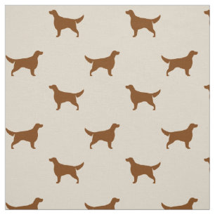 Tissu Motif des silhouettes de Setter  Race de chien