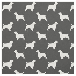Tissu Motif des silhouettes espagnoles de Welsh Springer