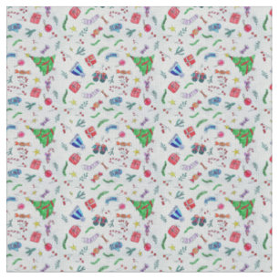 Tissu Motif des Streamers Confetti Assortis Colorés