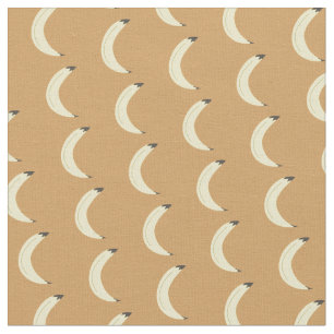 Tissu Motif dessiné à la main de bananes jaunes